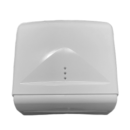 מתקן נייר צץ רץ פלסטיק לבן/שקוף