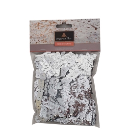 קונפטי מזל טוב כסף 2268 אורגנזה