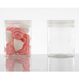 צנצנת פלסטיק ק.7ג.9 ס"מ 250 מ"ל 6 יחי' 17204 דקל (1/50)