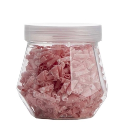 צנצנת פלסטי מתומן 12 יח' ק6.5ג6.5 ס"מ 17199 דקל