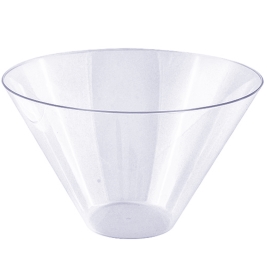 קערה עגולה 24 ס"מ קונוס שקוף (1/50)3699