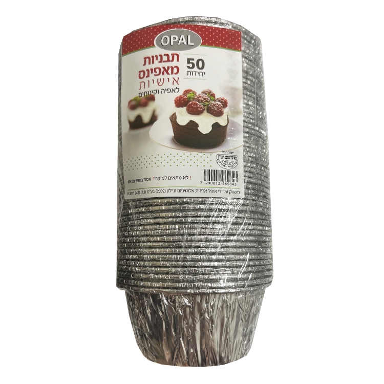 תבנית מפין אלומיניום 50 יחי'(1/40)