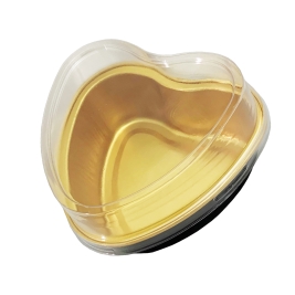 תבנית לב עם מכסה שקוף