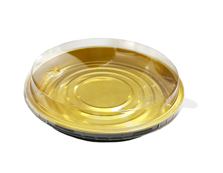 תבנית עגולה שחור זהב