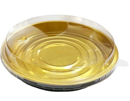 תבנית עגול זהב שחור