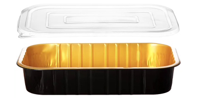 תבנית מלבן גדול שחור זהב